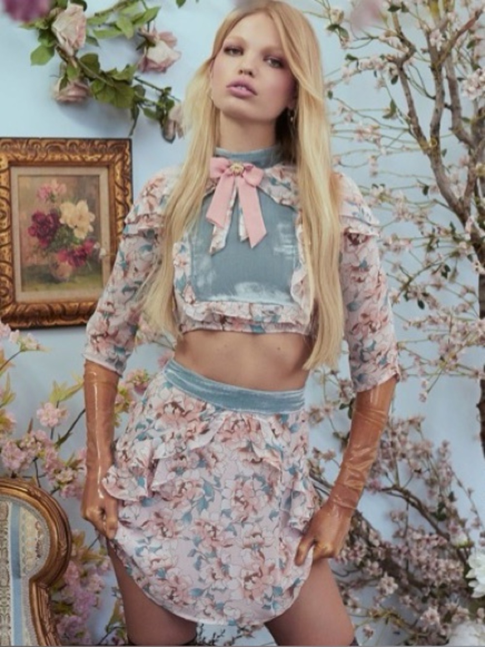 For Love & Lemons Blossoms Set Women’s Size XS